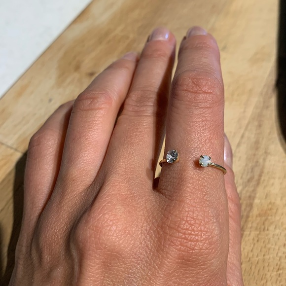 American Eagle Outfitters Jewelry - Two Jewelled Ring - Size 8